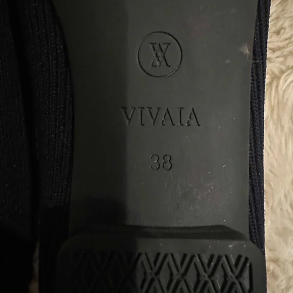 Vivaia Navy Square-Toe Loafers (Samantha) - 7 / 7.5 - Picture 5 of 8